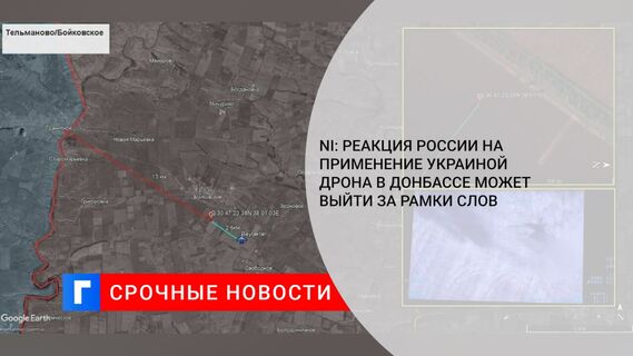 NI: реакция России на применение Украиной дрона в Донбассе может выйти за рамки слов
