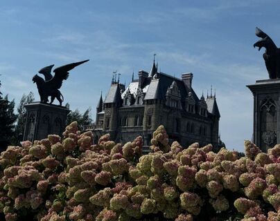 Будто в Европу съездили: средневековый замок в российском селе - горгульи и рыцари на волжских пейзажах