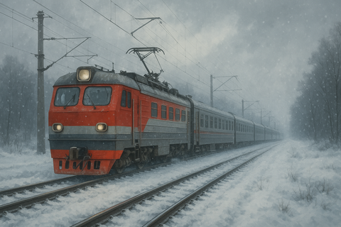 поезд из Петербурга новогодний