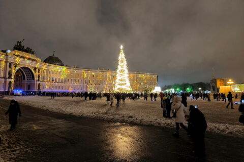 Из сказки в реальность: с новогодней красавицы на Дворцовой исчезают игрушки