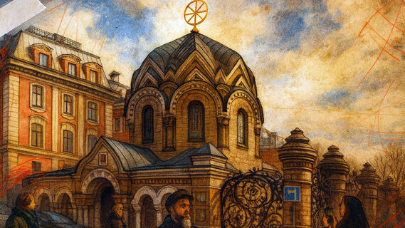 Странный знак на часовне