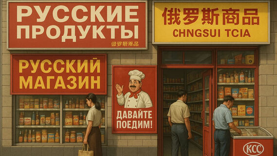 Русские продукты в Китае