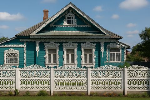 Дом с палисадом