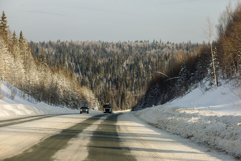 дорога, зима