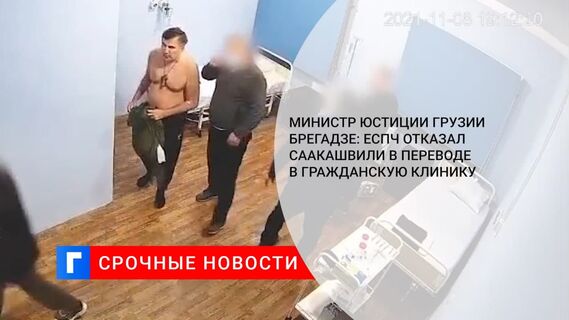 Министр юстиции Грузии Брегадзе: ЕСПЧ отказал Саакашвили в переводе в гражданскую клинику