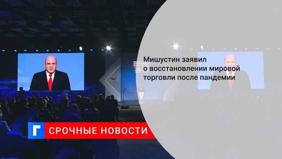 Мишустин заявил о восстановлении мировой торговли после пандемии