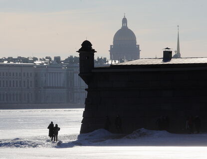 Санкт-Петербург, Петропавловская крепость, Нева, зима