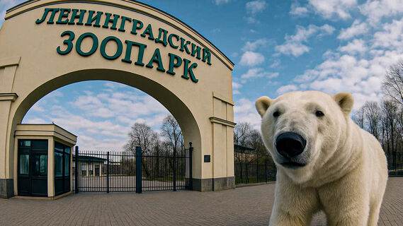 Белые медведи, зоопарк