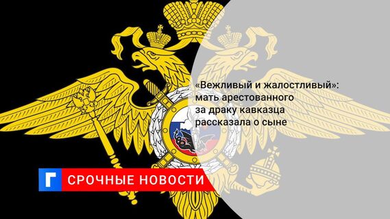 «Вежливый и жалостливый»: мать арестованного за драку кавказца рассказала о сыне 