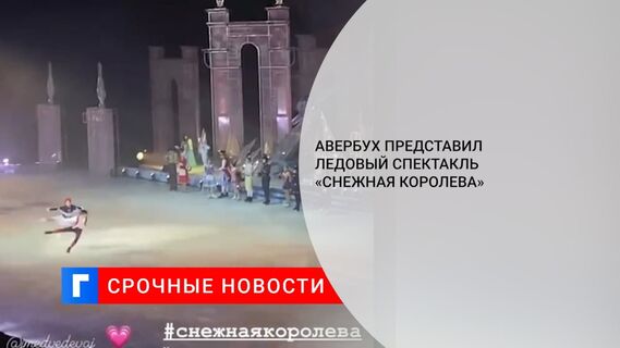 Илья Авербух презентовал ледовый спектакль «Снежная королева»