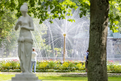 парк, петергоф, статуя