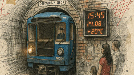 часть настоящего вагона метро