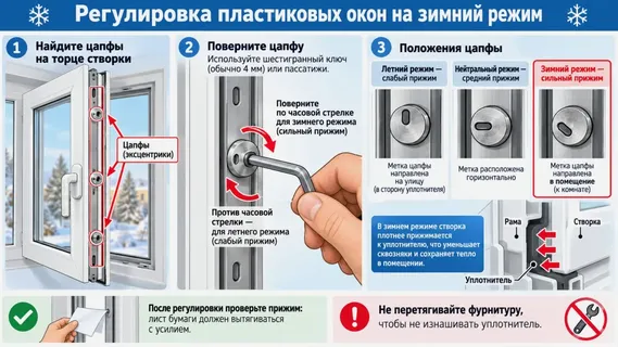 Переводим пластиковые окна в зимний режим: когда регулировка действительно нужна, а когда она – во вред