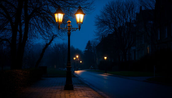 Ночь в Любашинском саду теперь зеленая: реконструкция освещения завершена