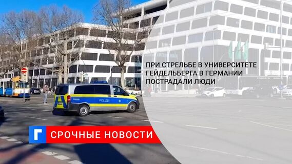 Мужчина открыл стрельбу в университете Гейдельберга в Германии, есть пострадавшие