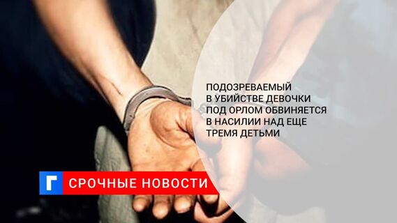 Подозреваемый в убийстве девочки под Орлом обвиняется в насилии над тремя детьми