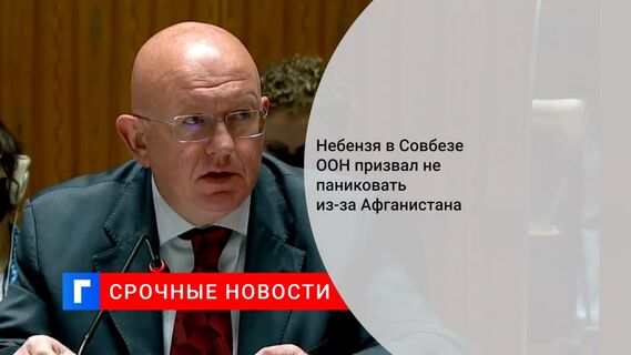 Небензя в Совбезе ООН попросил не поддаваться панике из-за Афганистана Небензя в Совбезе ООН попросил не поддаваться панике из-за Афганистана