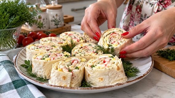 Закуска за 10 минут: трем три продукта и на лаваш - сохраните для новогоднего меню