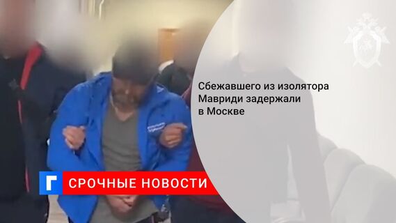 Сбежавшего из изолятора Мавриди задержали в Москве