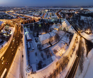 ярославль, зима, панорама