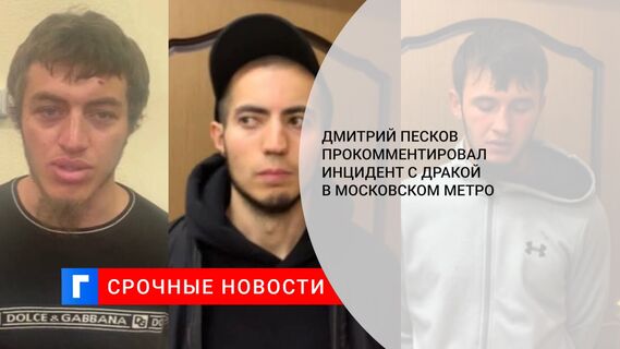 Дмитрий Песков прокомментировал инцидент с дракой в московском метро 
