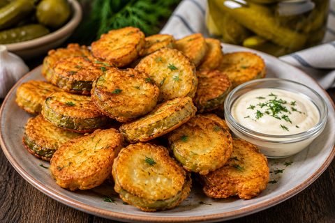 Кидаю на сковороду солёные огурцы — и получаю хрустящую вкуснятину: закуска в кляре