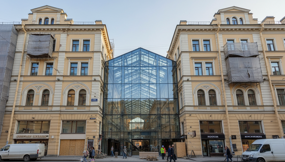 Грядёт большое обновление Апраксина двора: два корпуса обновят, появится общий атриум