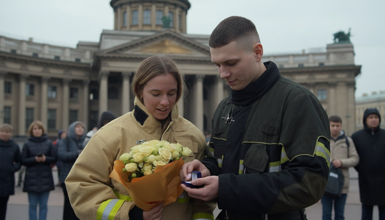 Не по протоколу: студент университета МЧС в Петербурге сделал предложение прямо на профсоревнованиях