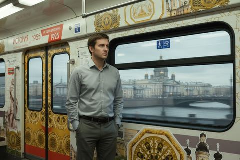 Петербургскому метро — 70: на красную линию выйдут сразу два поезда в юбилейном убранстве