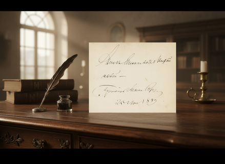 Росчерк святого: автограф Иоанна Кронштадтского выставлен на продажу