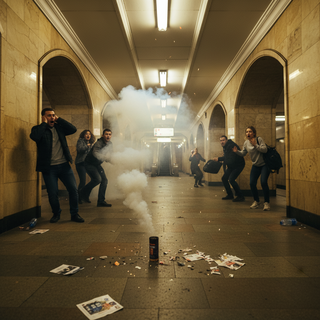 Грохот под землёй: в переходе «Московской» неизвестные рванули петарду