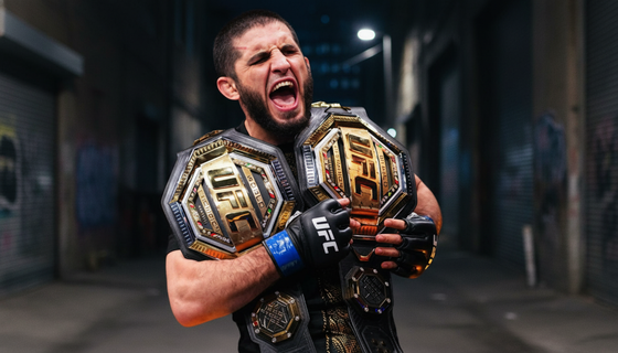 Маддалена пал, а пояс уехал: Махачев взошёл на трон полусреднего веса UFC