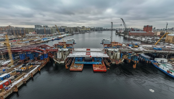 Развод без скандалов: на Большом Смоленском мосту начался монтаж разводного пролёта
