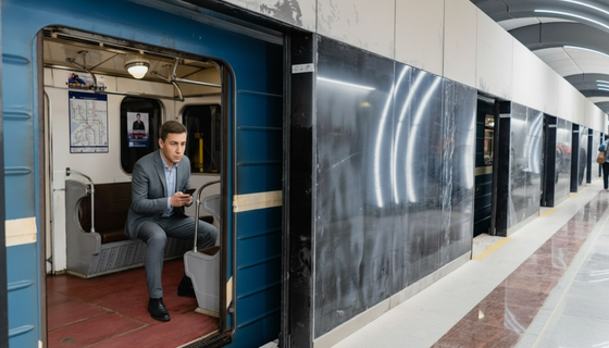 Под землёй сошлись цвета: «синий» состав впервые прошёл по рельсам «коричневой» линии петербургского метро