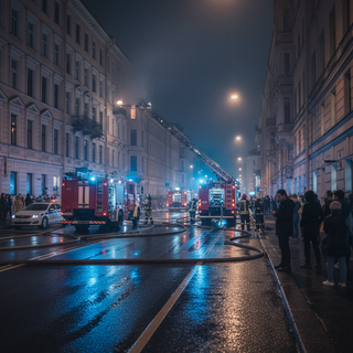 Пламя за лепниной: в самом центре Петербурга вспыхнула квартира