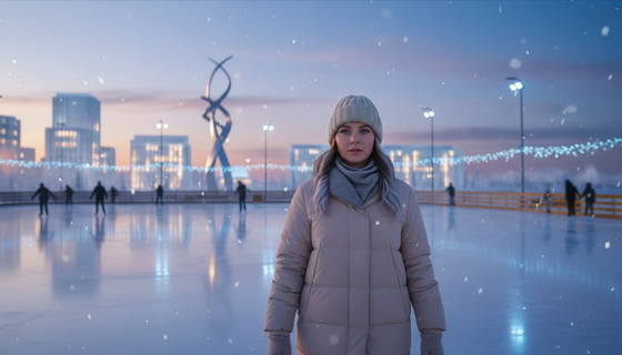 Под флагом — первый лёд: в Петербурге открылся «Каток у Флагштока»