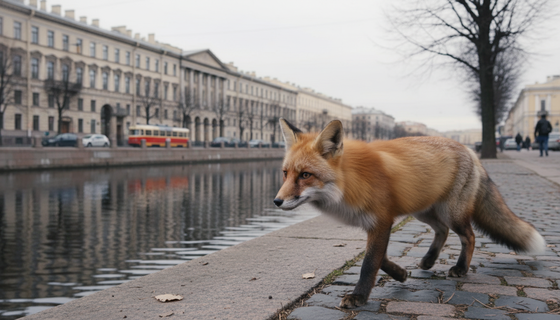 Не та, о ком вы подумали: рыжую красавицу заметили на Обводном канале в Петербурге