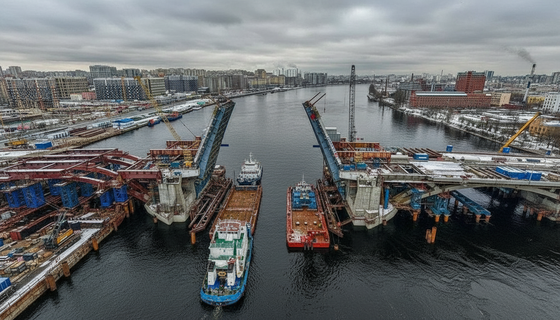 Разведут, но не в этом сезоне: пролёты Большого Смоленского моста заработают к следующему сезону