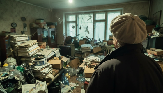 Дедушка с Дмитрова объявил чистоте бойкот и коммунальщикам отказ — мусор ему милее всего