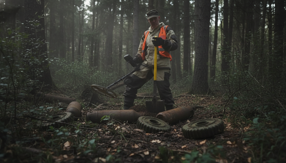 Земля в Тосненском районе выдала тайник Великой Отечественной: восемь бомб и 102 противотанковые мины