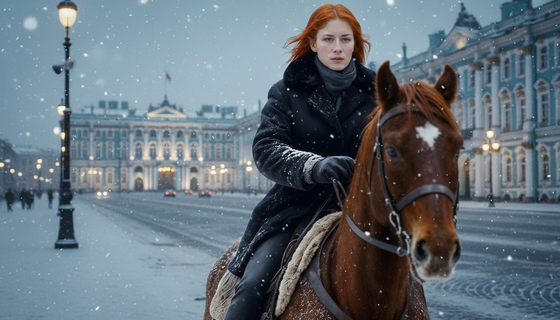 «Все хотят снега, волшебства»: в Петербурге спрос на фотосессии с конём вырос на четверть