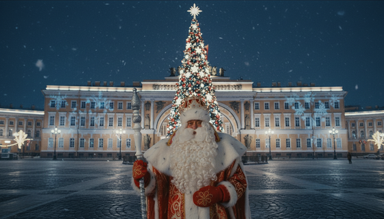 Вологодский Дед Мороз сплетёт кружево огней на главной ёлке Дворцовой площади