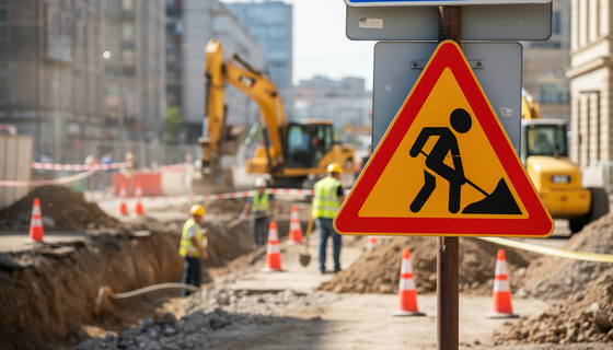 С 13 декабря город в режиме объезда: в двух районах ограничат движение из‑за работ на инженерных сетях