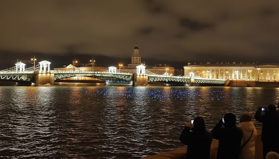 Два моста — один новогодний дуэт: в каникулы Дворцовый и Троицкий устроят светомузыкальное шоу