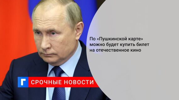 По «Пушкинской карте» можно будет купить билет на отечественное кино