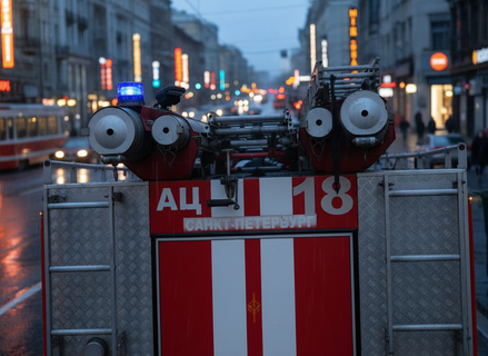 Огонь в Пушкине: пожар в общежитии, не обошлось без пострадавшего