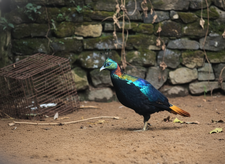 «Диковинка с Востока: в Ленинградском зоопарке поселились павлины-хамелеоны»