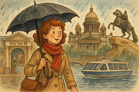 Петербург, дождь