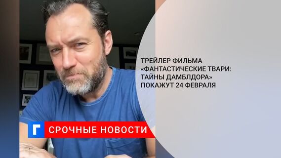 Новый трейлер «Фантастических тварей: Тайны Дамблдора» с Джудом Лоу покажут 24 февраля