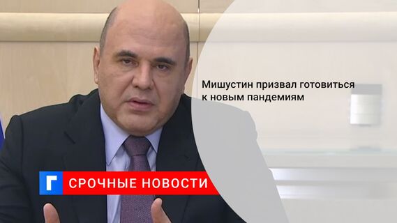 Мишустин призвал готовиться к новым пандемиям